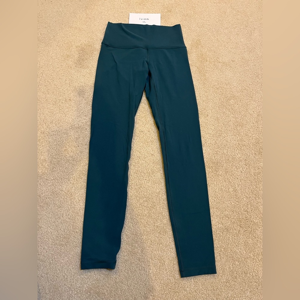 Ivivva girls (by Lululemon) teal leggings